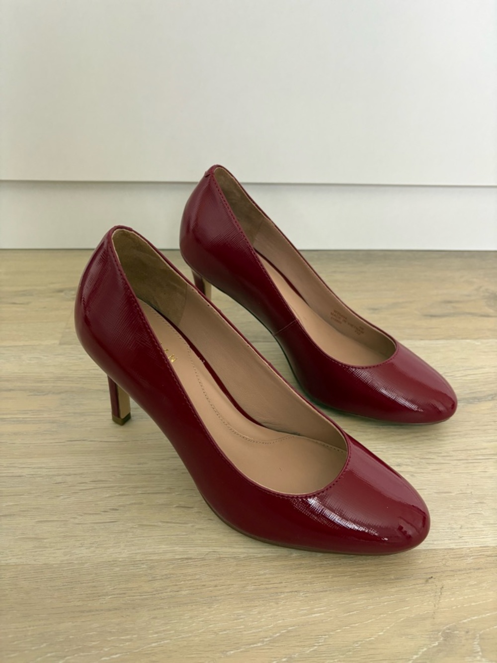 NWT Cole Haan Gabbie Pump 80 Biking Red Patent Size 5